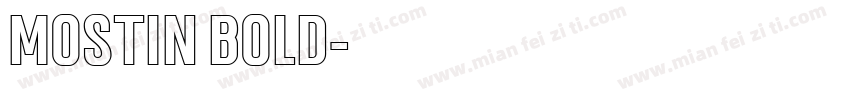 mostin bold字体转换